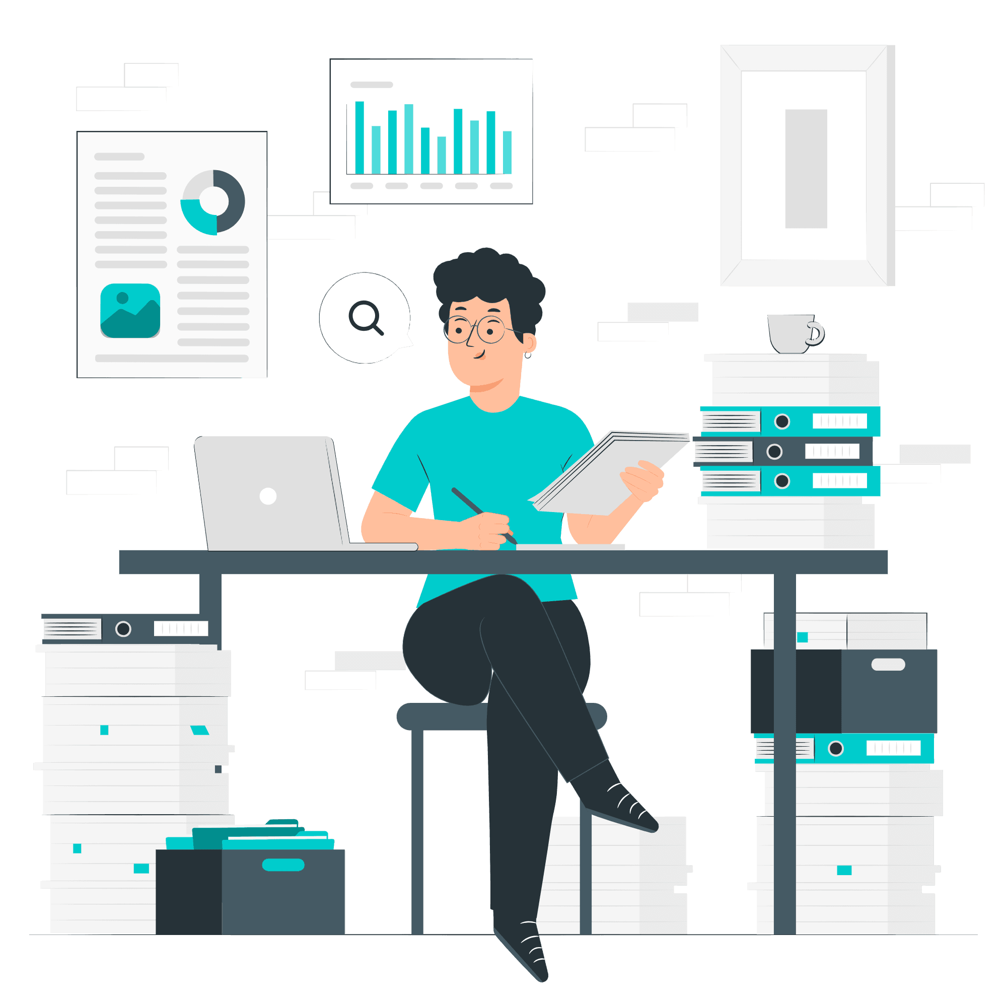 Business professional illustration