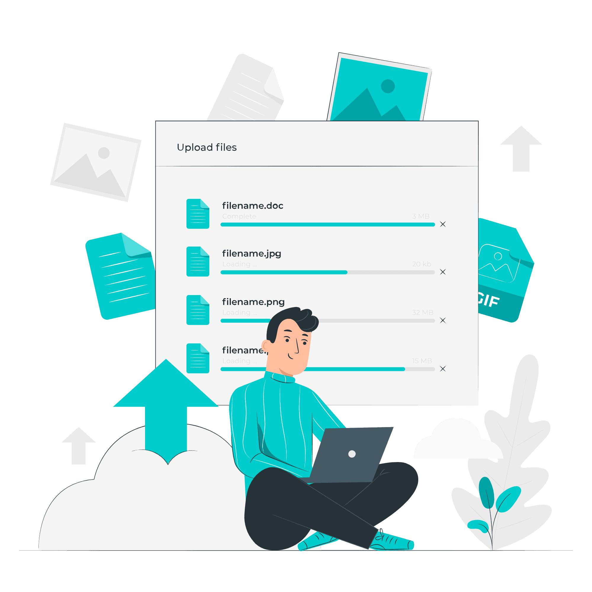 Professional candidate illustration